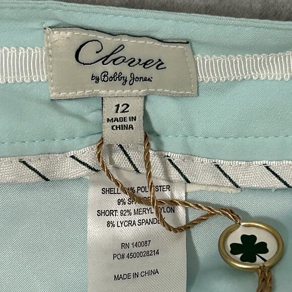 Clover Bobby Jones Women's Skirt Size 12 Blue Green Tennis Golf Pickleball NWT - Picture 9 of 12